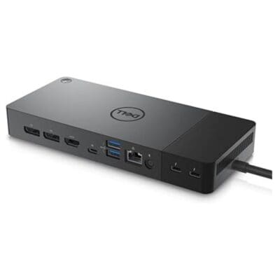 Dell WD22TB4 Thunderbolt 4 modular docking station with AC adapter.