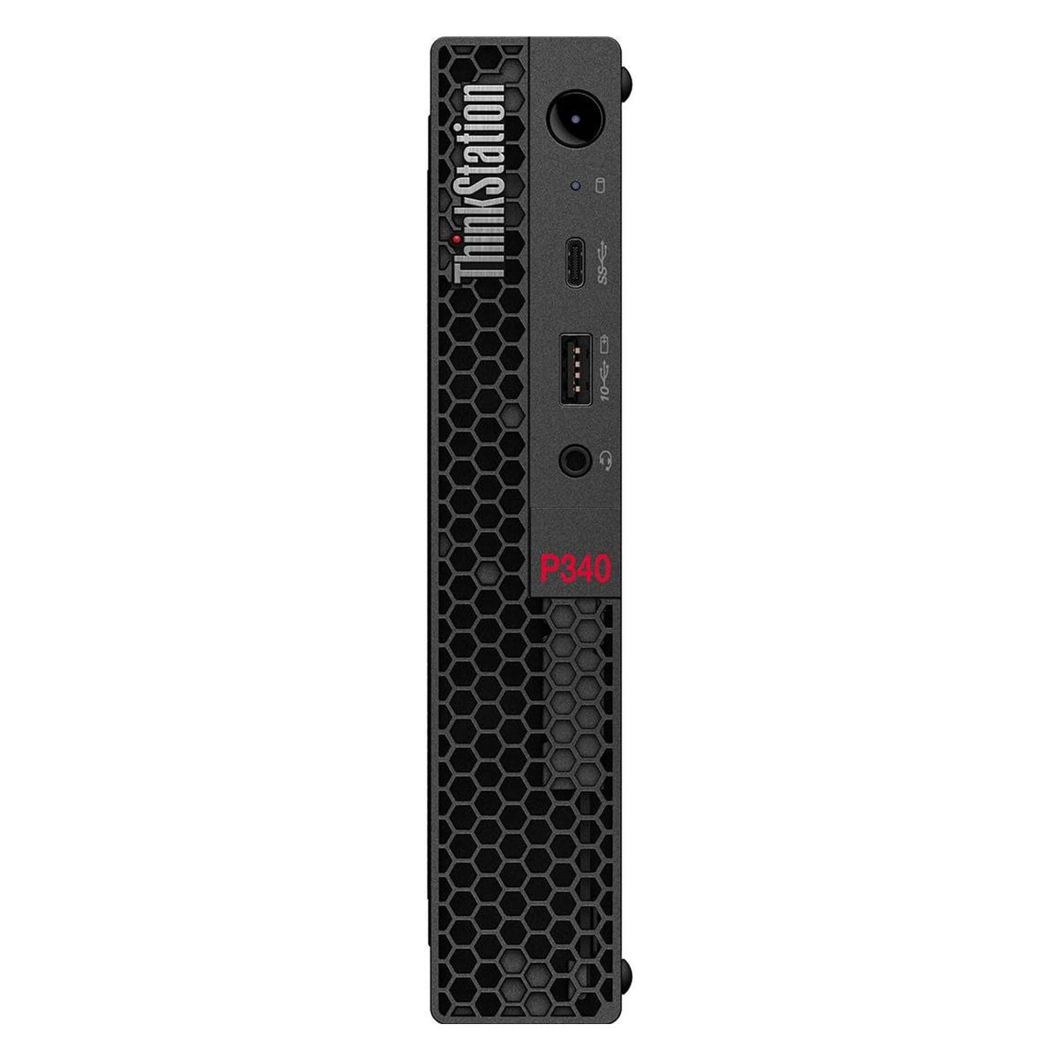 Lenovo ThinkStation P340 Tiny -- front view