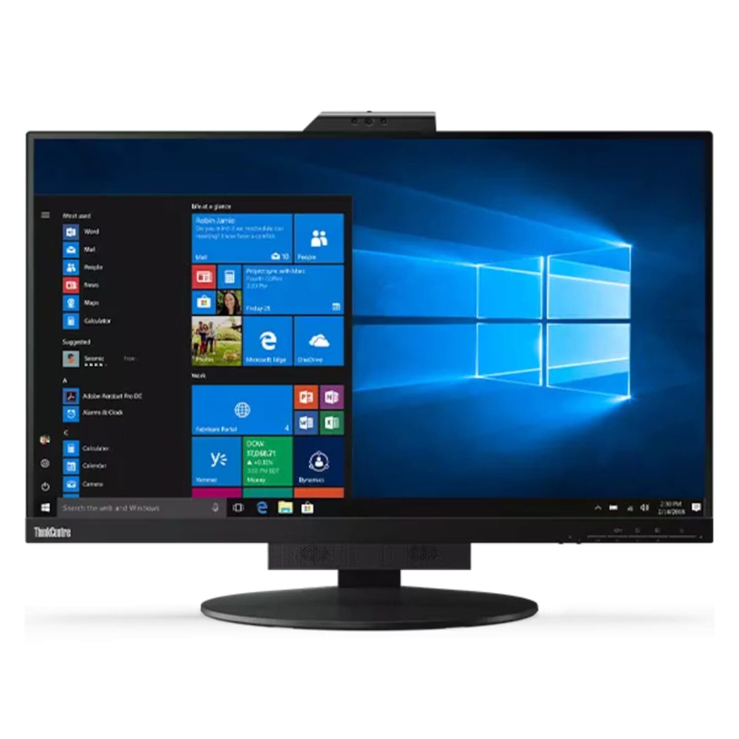 Lenovo ThinkCentre Tiny-In-One 27 — front view