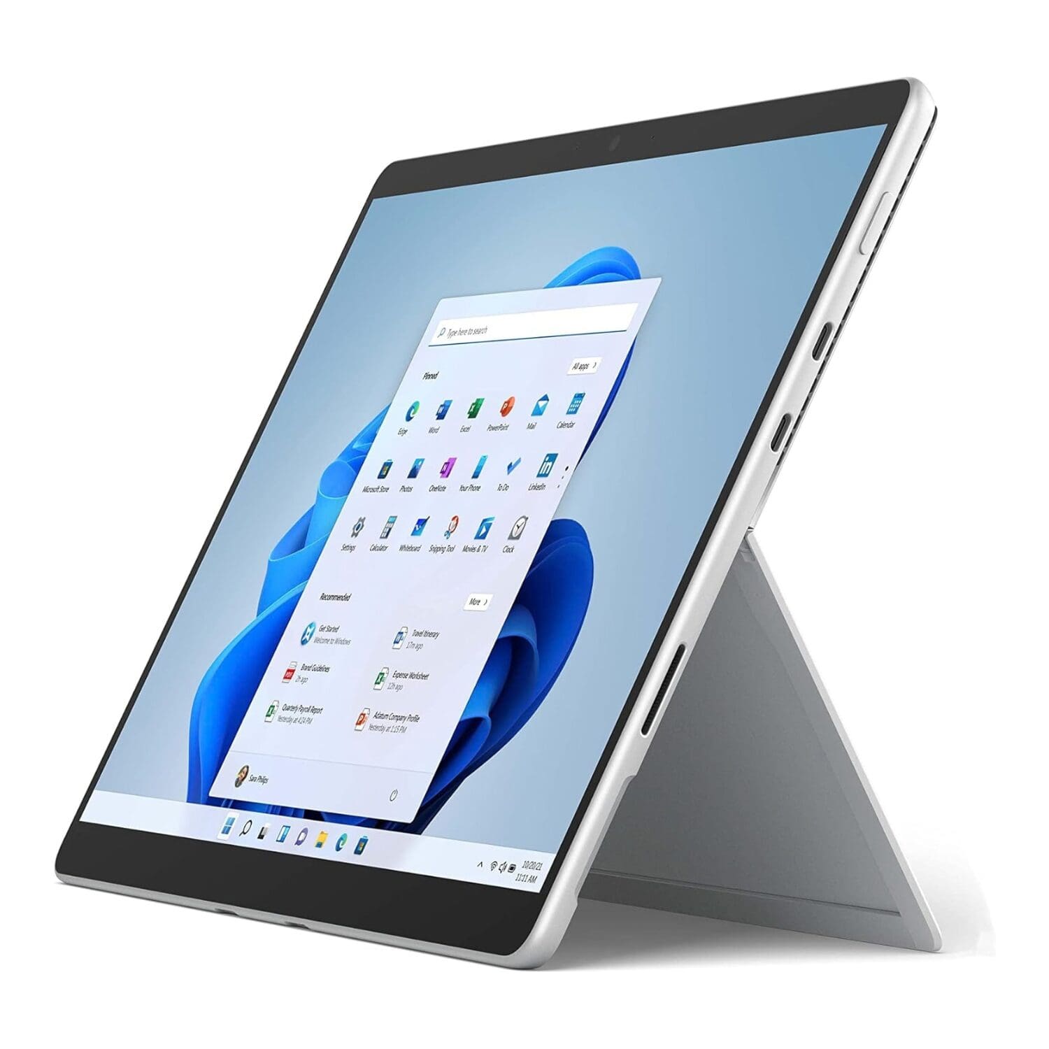 Microsoft Surface Pro 8 — kickstand view