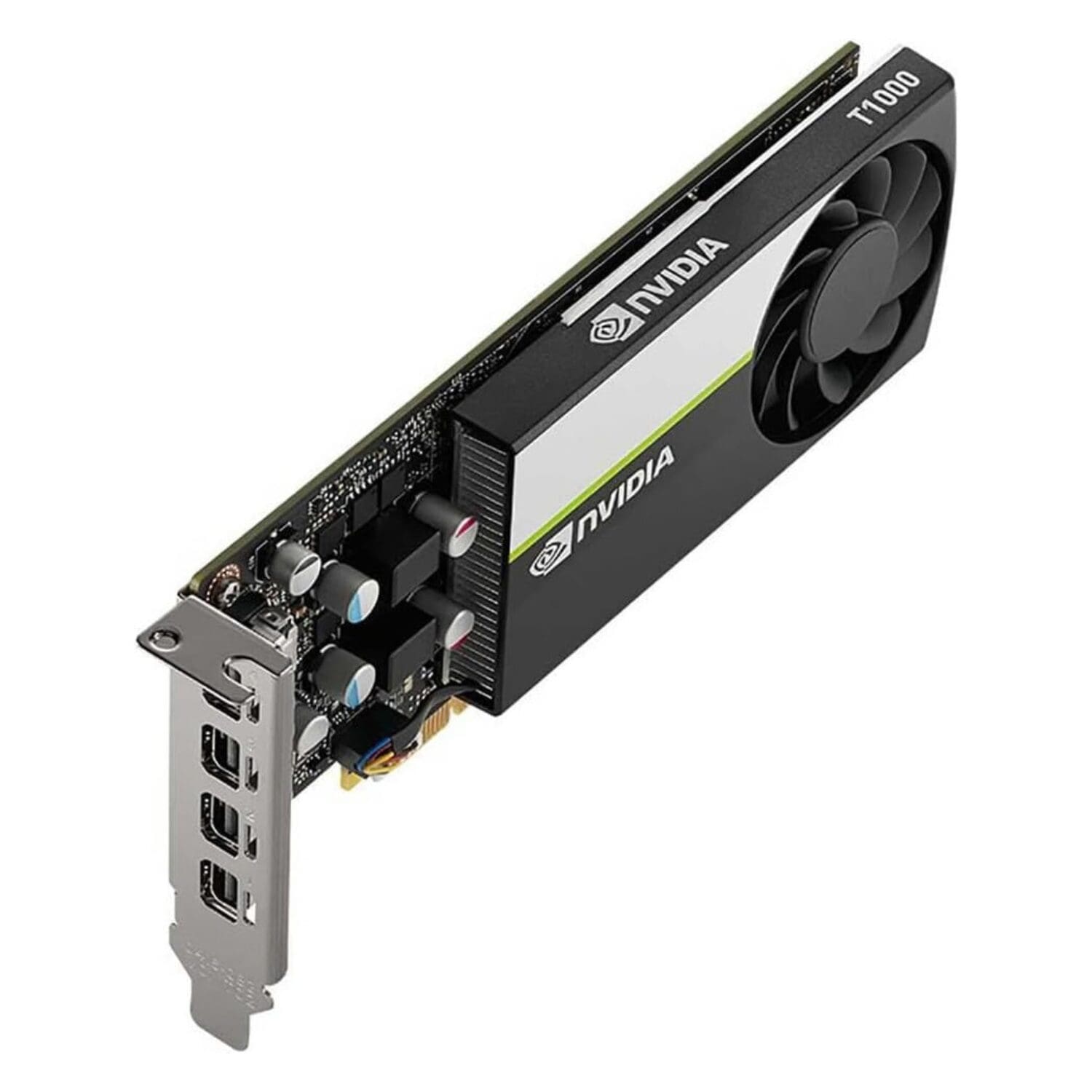 NVIDIA T1000 4GB graphics card — side view